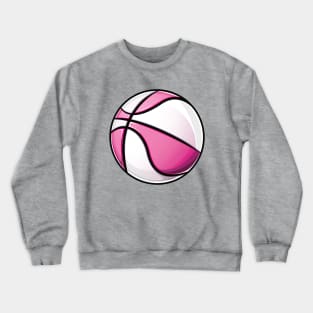 Basketball pink and white Crewneck Sweatshirt